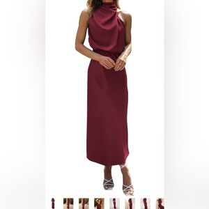 Elegant Burgundy Maxi Skirt